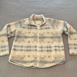 Lucky Brand Full Zip Fuzzy Fleece Jacket